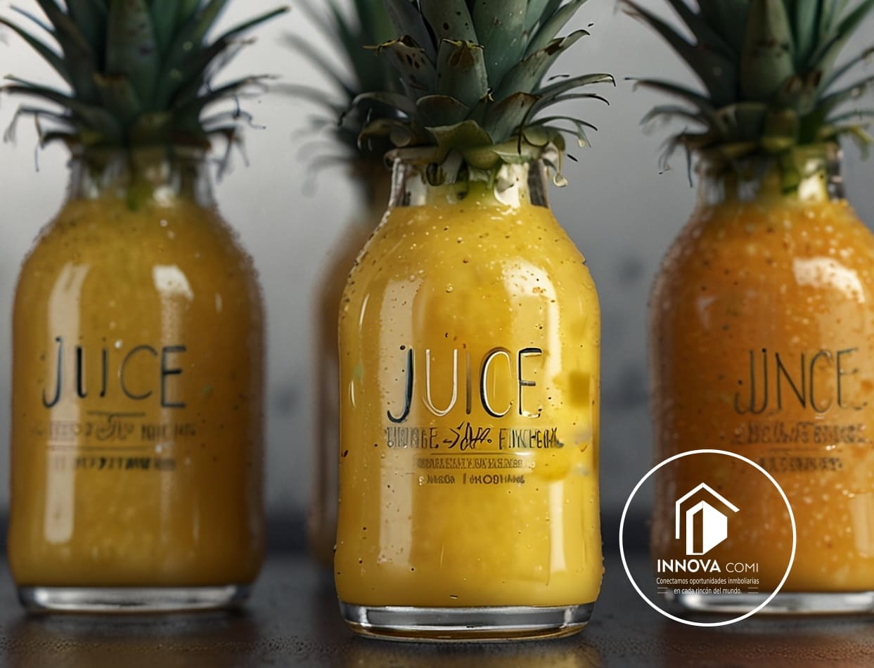 Botellas de jugo de piña en DarkStores