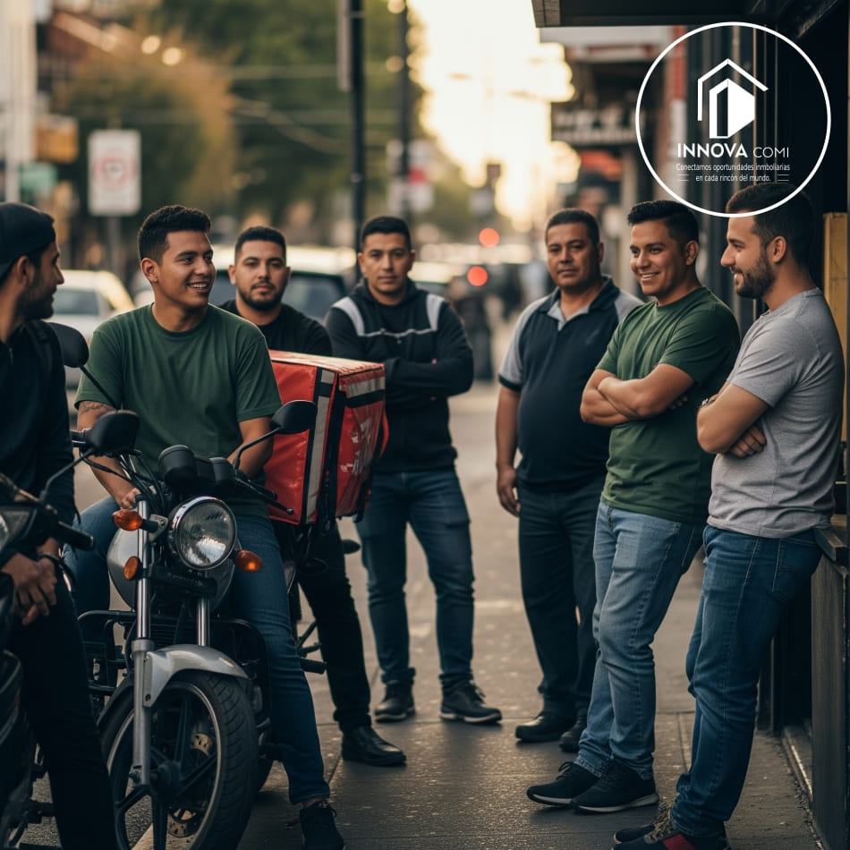 Grupo de repartidores Dark Kitchens